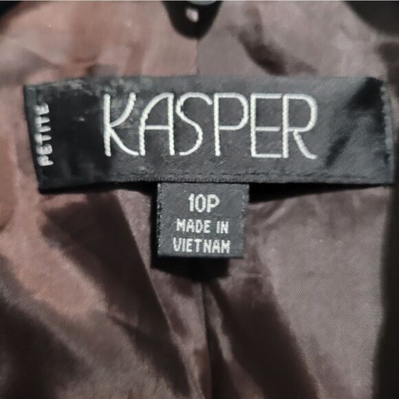 Kasper brown 3pc business suit 10P - Picture 7 of 10